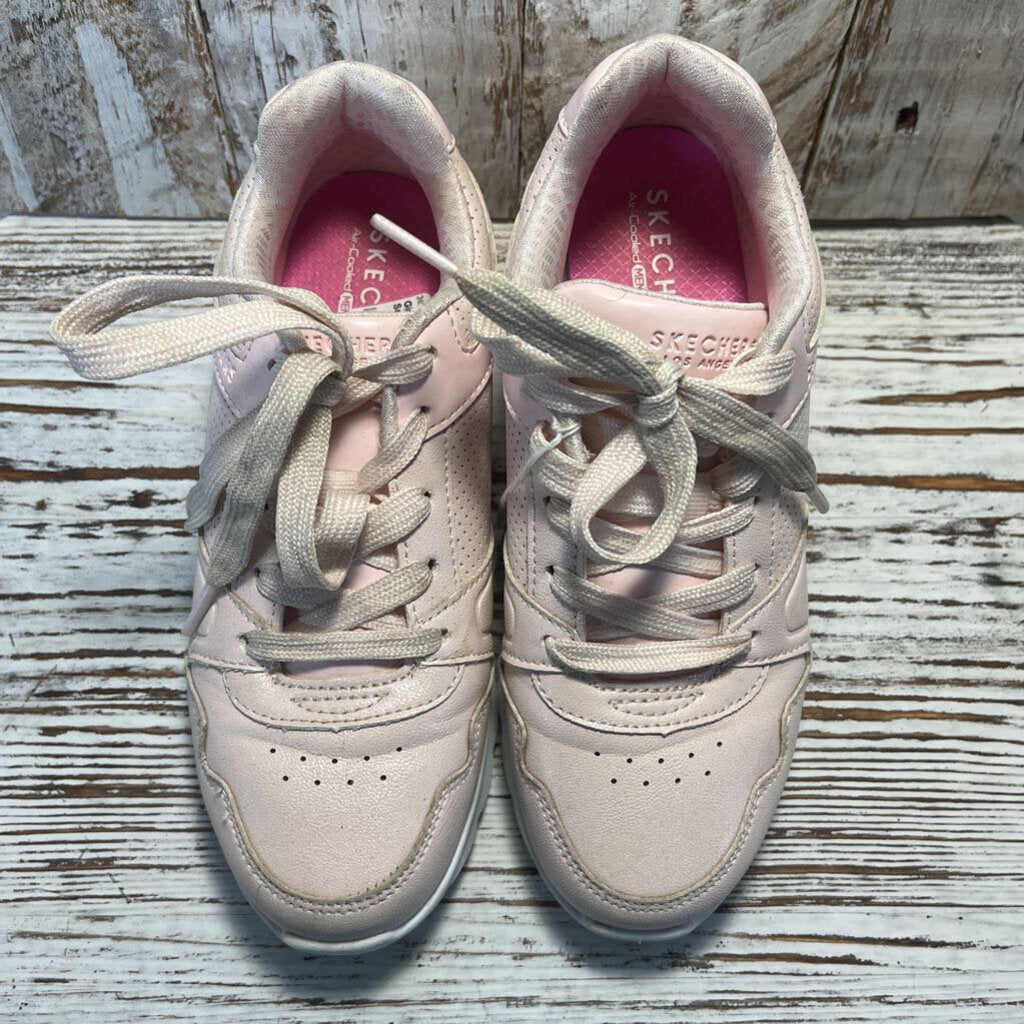 GIRLS SKECHERS PINK SNEAKERS SZ 2