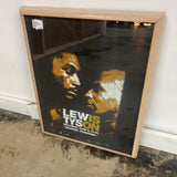 LEWIS TYSON SATURDAY, JUNE 8, 2002, MEMPHIS TN FRAMED XL SHIRT
