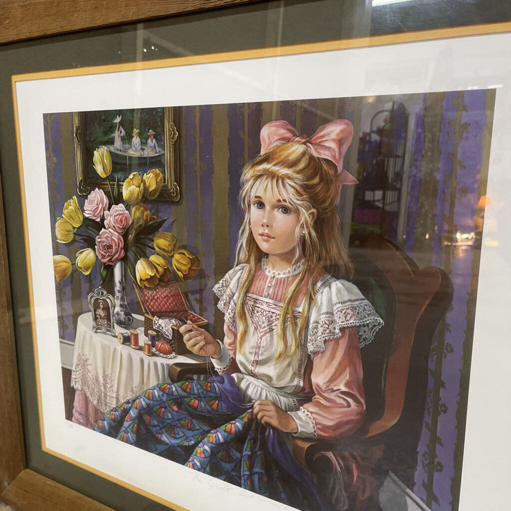 PATI BANNISTER THE QUILT SIGNED, NUMBERED AND FRAMED