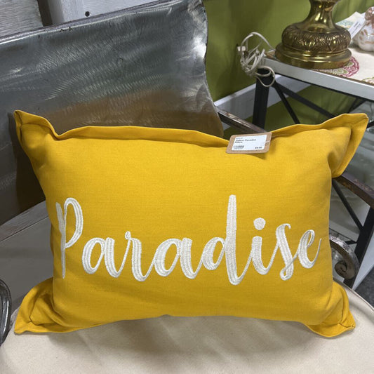 YELLOW PARADISE PILLOW