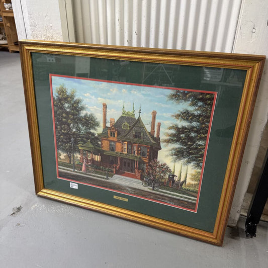 SIGNED & NUMBERED SOUDERS PENN STREET FRAMED ART