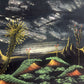 SIGNED MID CENTURY VELVET PAINTING