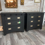 Black Pair of Nightstands