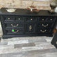 BLACK STANLEY 9 DRAWER MULTIPURPOSE DRESSER