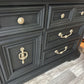 BLACK STANLEY 9 DRAWER MULTIPURPOSE DRESSER
