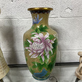 Vtg Cloisonne Chinoiserie Vase