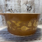 PYREX 473 ! QT BROWN EARLY AMERICAN BOWL