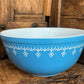 Pyrex Blue Snowflake Garland Mixing Bowl