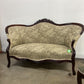 Victorian 3pc Settee Chair Ottoman Parlor Set