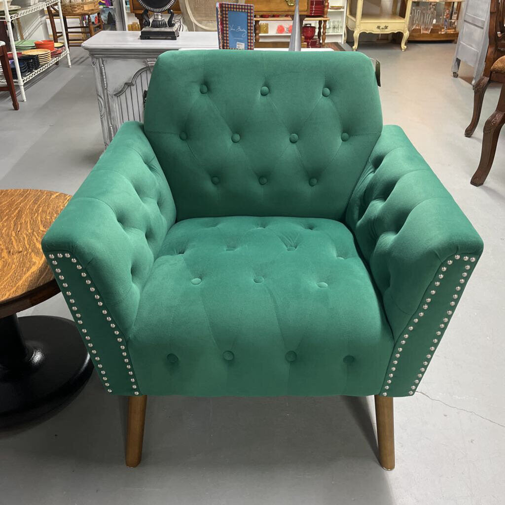 EMERALD GREEN ACCENT CHAIR