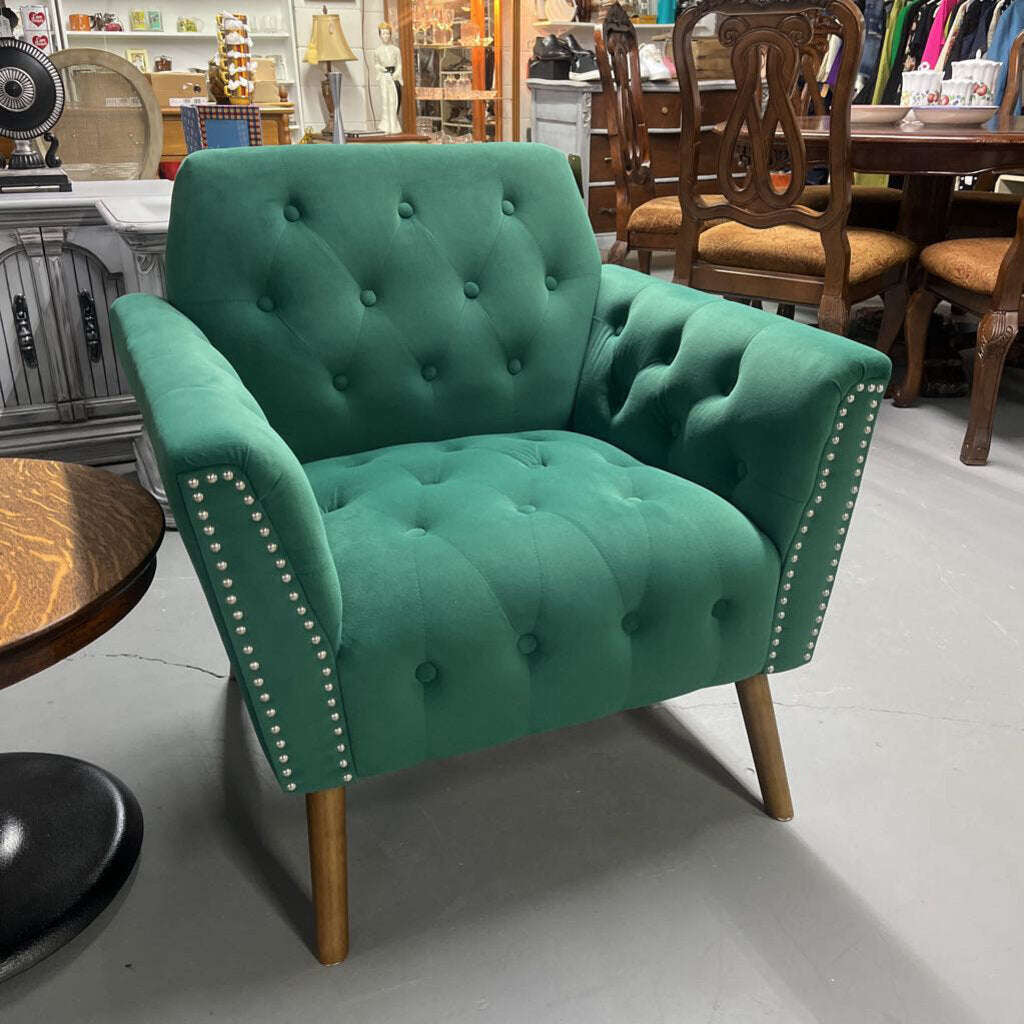 EMERALD GREEN ACCENT CHAIR