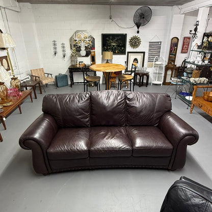 Brown Leather Sofa