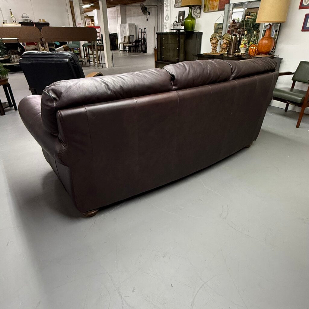 Brown Leather Sofa