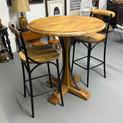 3 PC PIER 1 BRISTRO TABLE WITH STOOLS