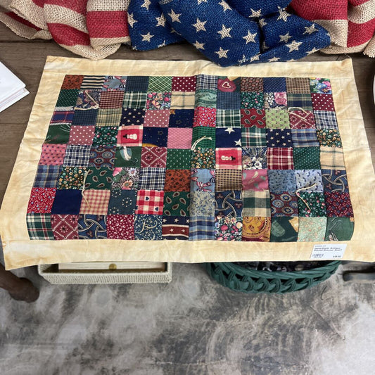 Hand-Made Antique Pieced Dresser Scarf