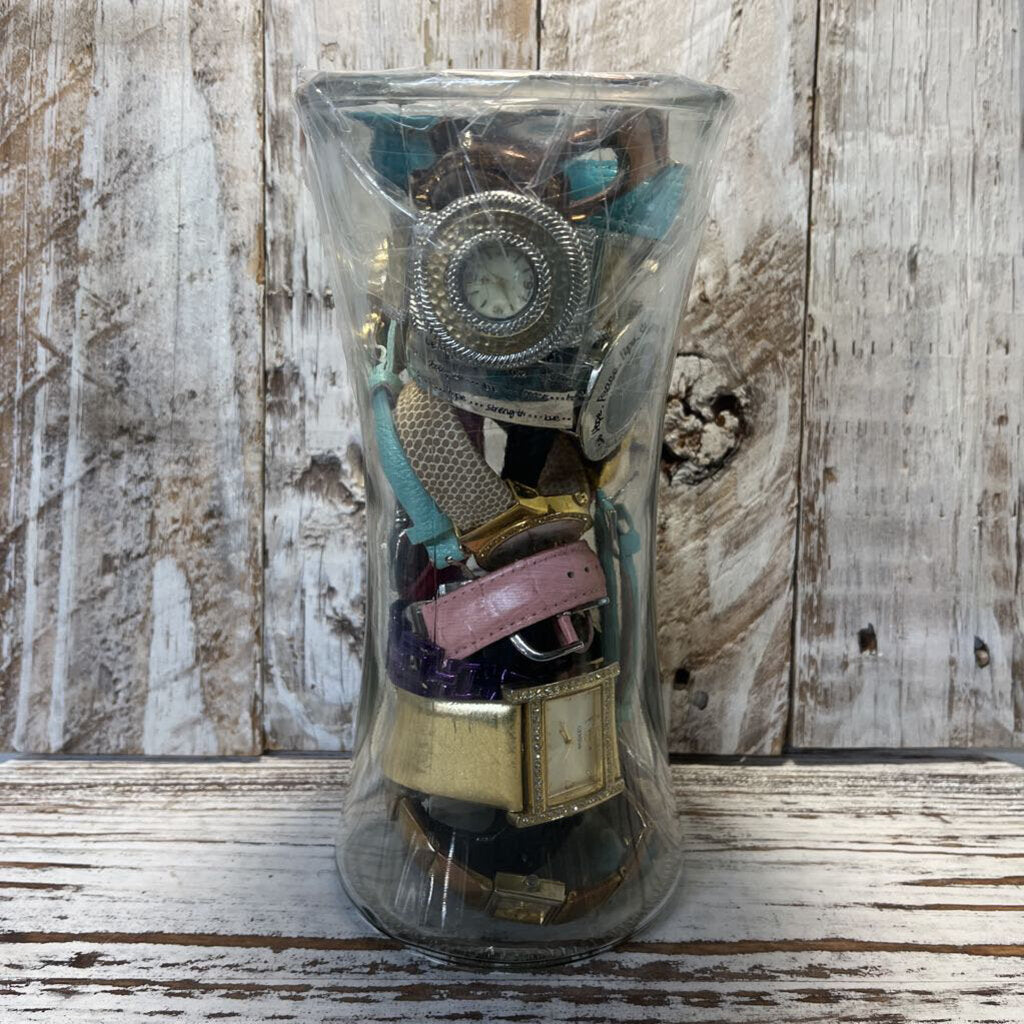 JEWELRY JAR ALL WATCHES UNTESTED