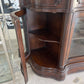 BOWFRONT BUFFET STONE TOP GLASS DOORS
