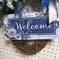BLUE WELCOME WREATH