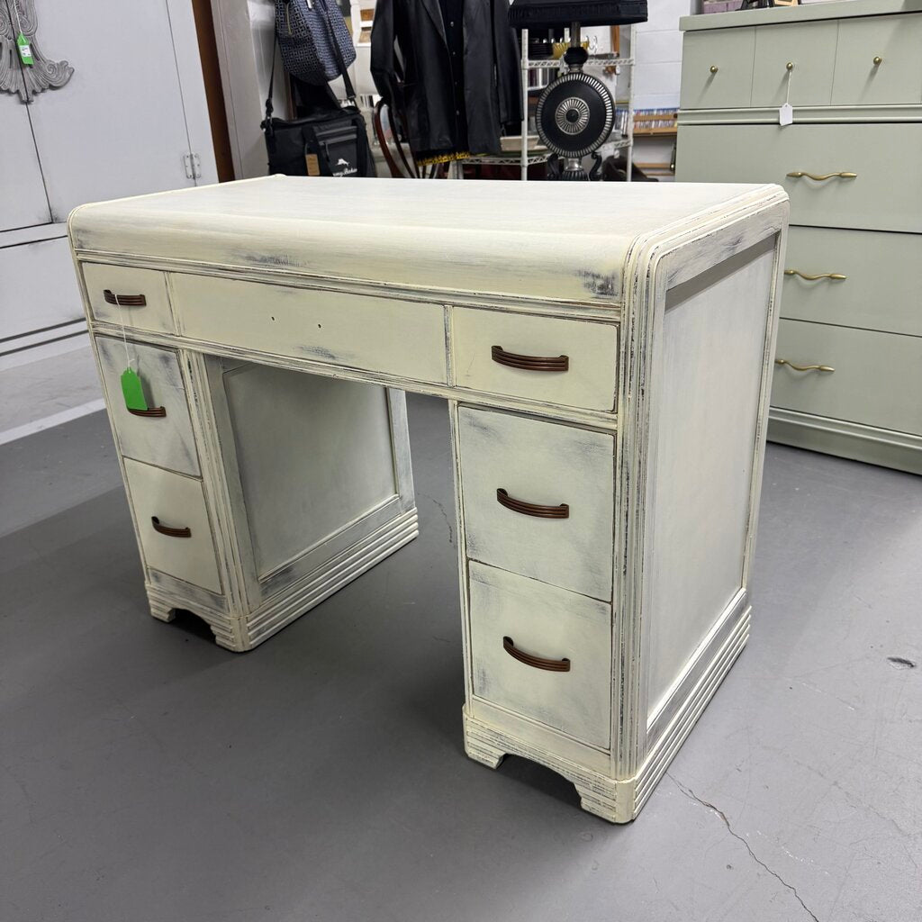 VINTAGE WATERFALL DESK / VANITY