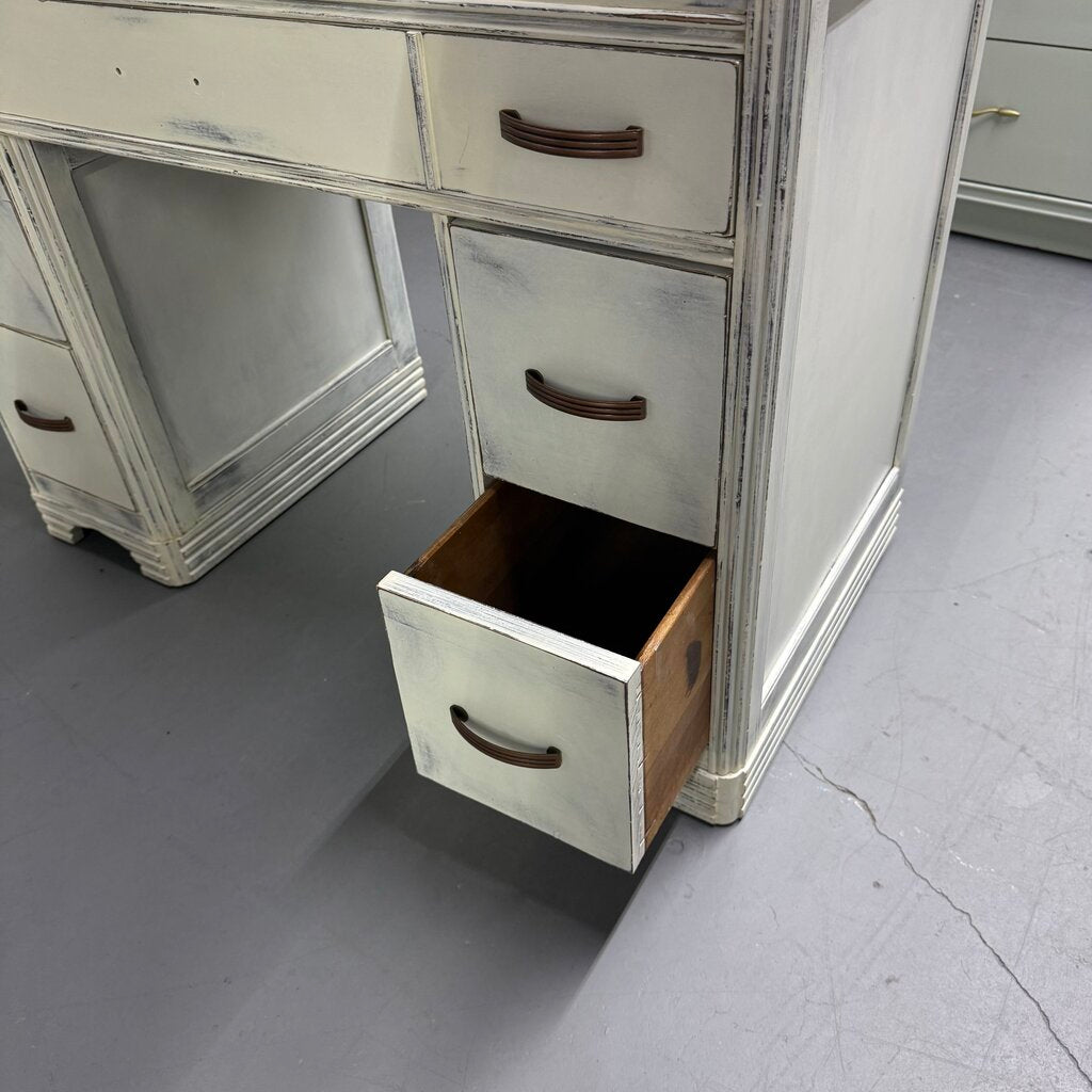 VINTAGE WATERFALL DESK / VANITY