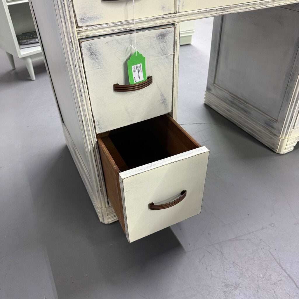 VINTAGE WATERFALL DESK / VANITY