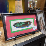 PAINTED FEATHER ARTIST SIGNED