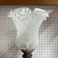 ITALIAN BRONZE TORCHIERE LAMP MURANO GLOBE