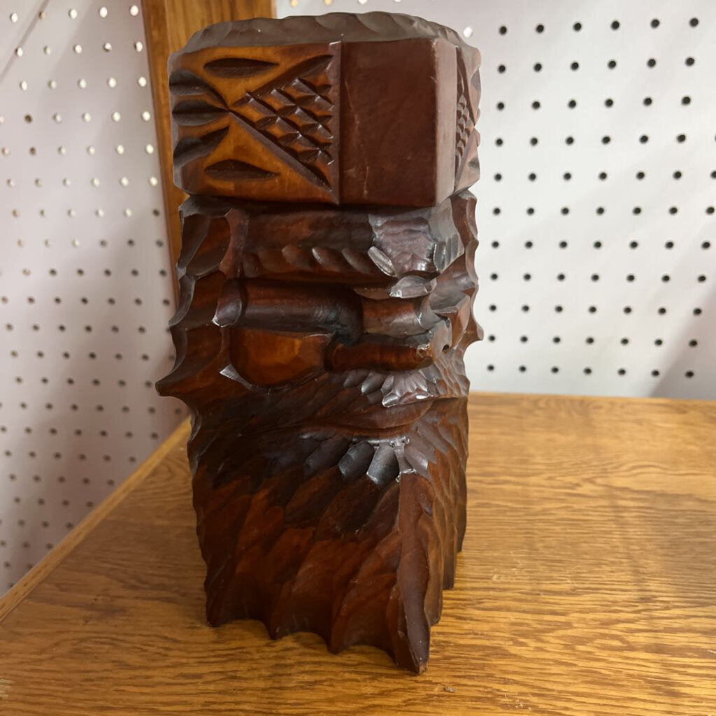 FOLK ART HOKKAIDO CARVED MAN JAPAN