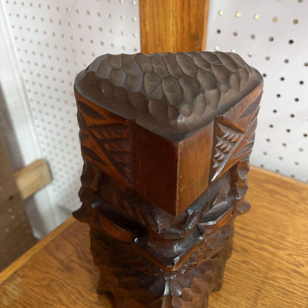 Folk Art Hokkaido Carved Man Japan