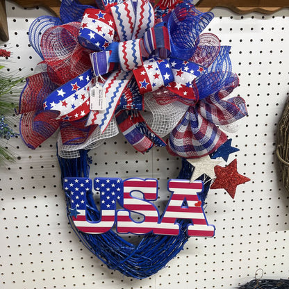 BLUE USA WREATH