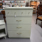 MID CENTURY DRESSER /4 DRAWER CHEST & SIDE TABLE SET