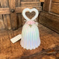 FENTON OPALINE HEART BELL