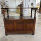 TIGER OAK BARLEY TWIST TABLE AND BENCH