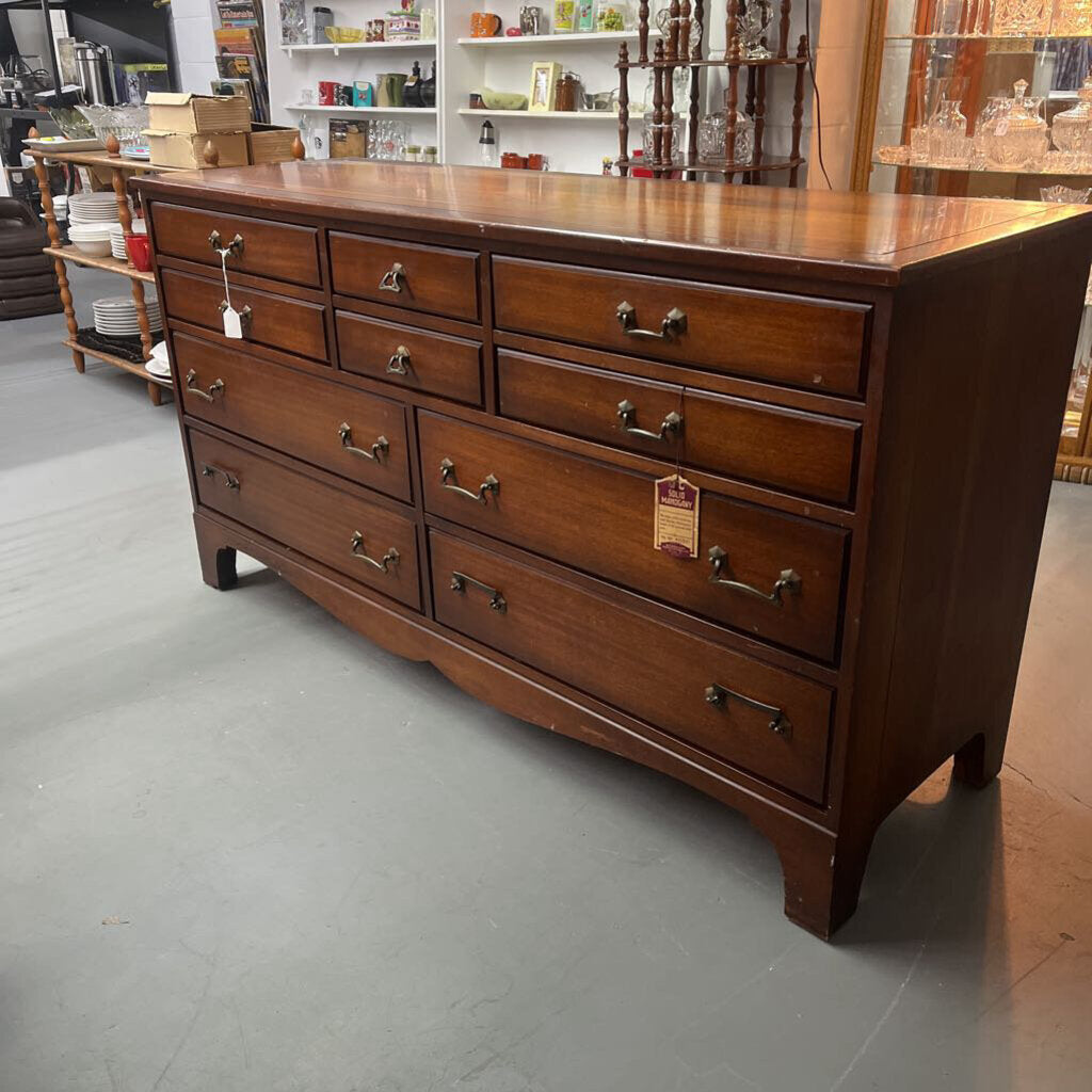 LINK-TAYLOR MAHOGANY 10 DRAWER CHEST / DRESSER