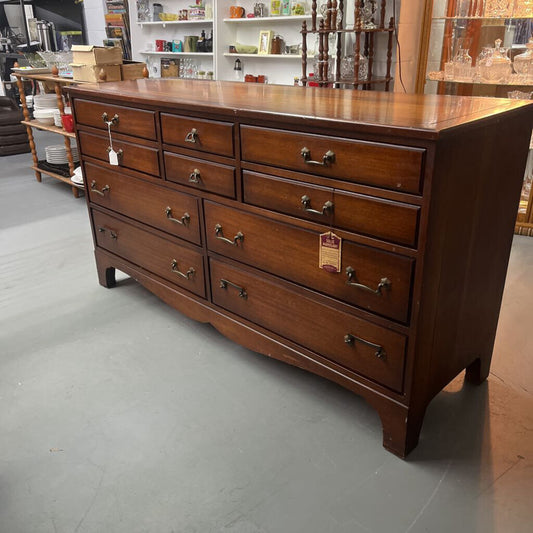 LINK-TAYLOR MAHOGANY 10 DRAWER CHEST / DRESSER