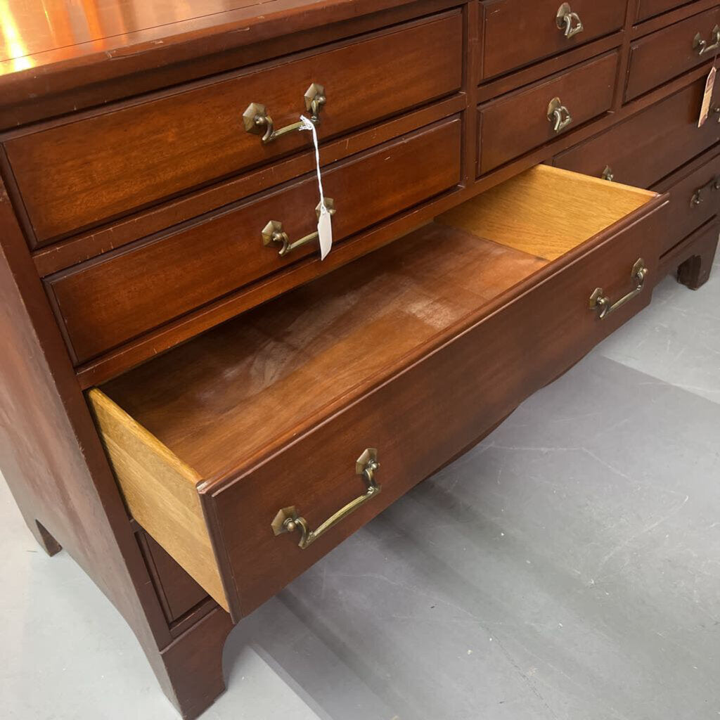 LINK-TAYLOR MAHOGANY 10 DRAWER CHEST / DRESSER
