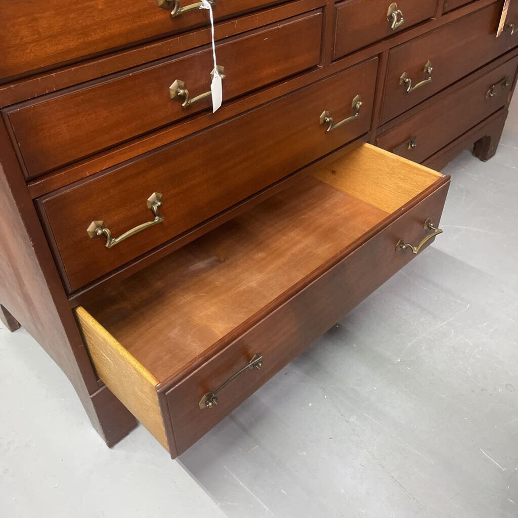 LINK-TAYLOR MAHOGANY 10 DRAWER CHEST / DRESSER