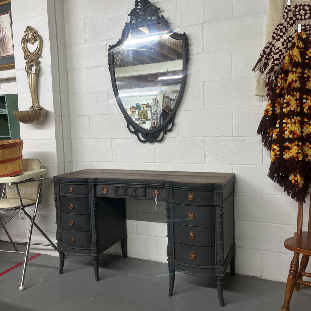 VINTAGE VANITY / DESK w/ MIRROR