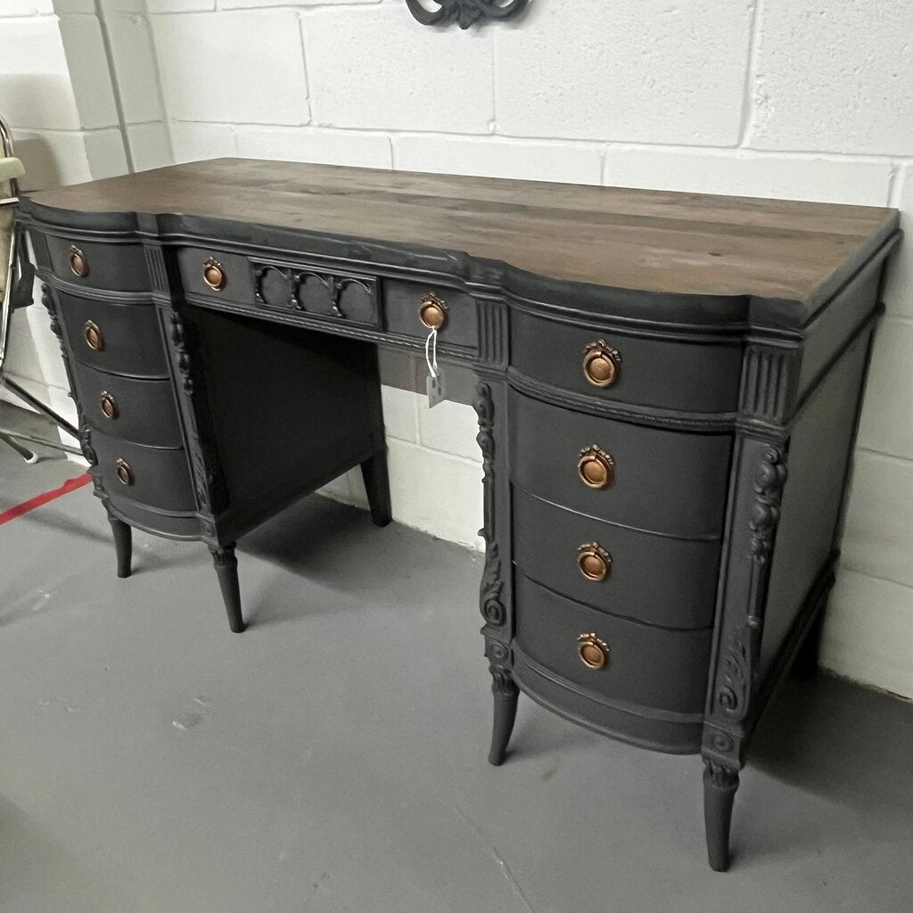 VINTAGE VANITY / DESK w/ MIRROR