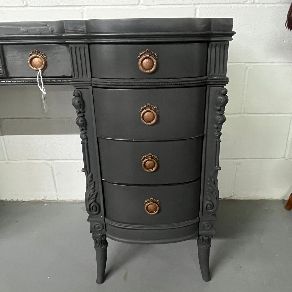 VINTAGE VANITY / DESK w/ MIRROR