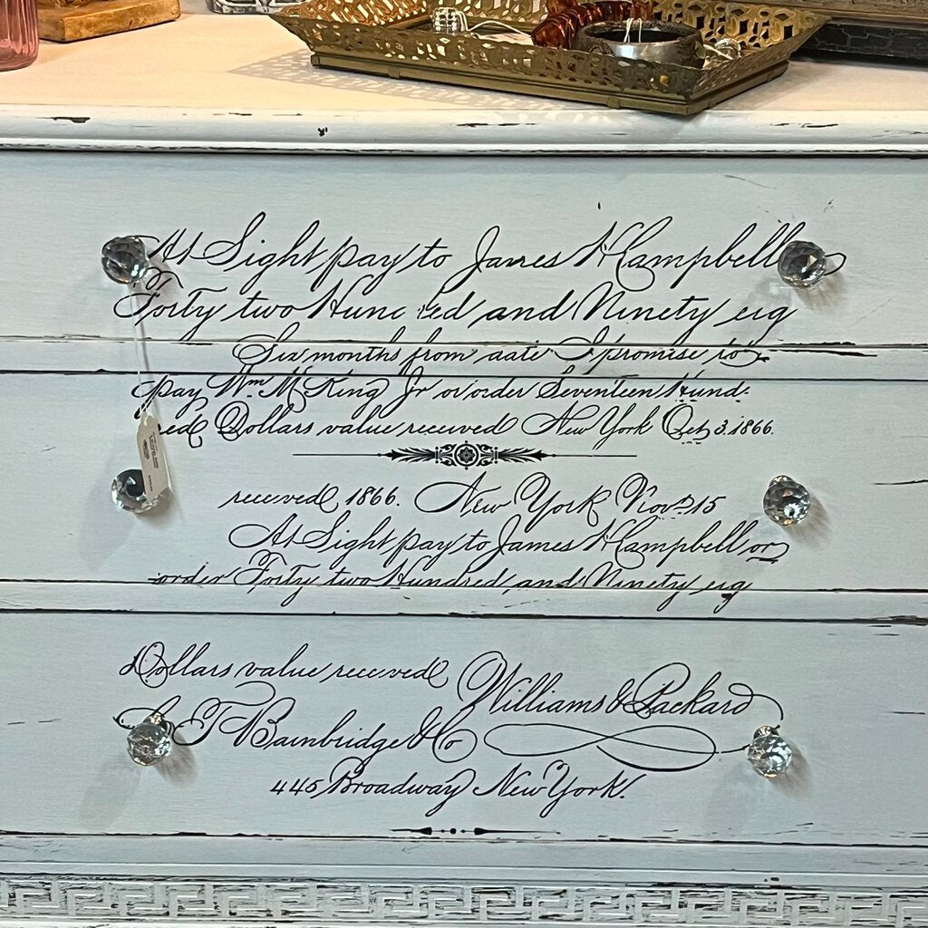 3 DRAWER SOLID WOOD DRESSER