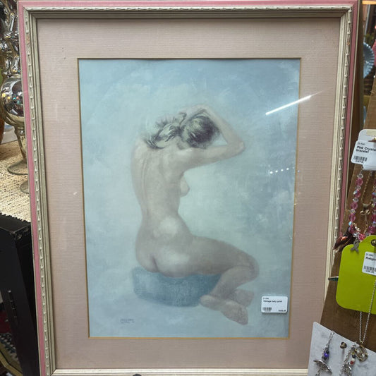Vintage lady print