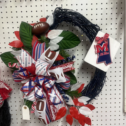 Ole Miss Wreath