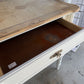 White Ribbed Leg Buffet Natural Top