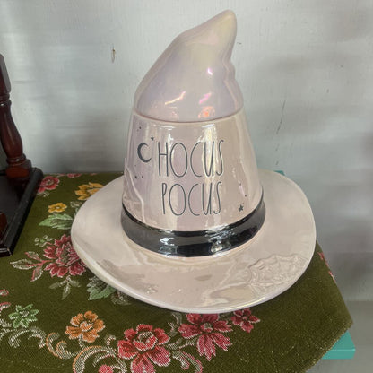RAE DUNN "Hocus Pocus" Witch Hat Canister