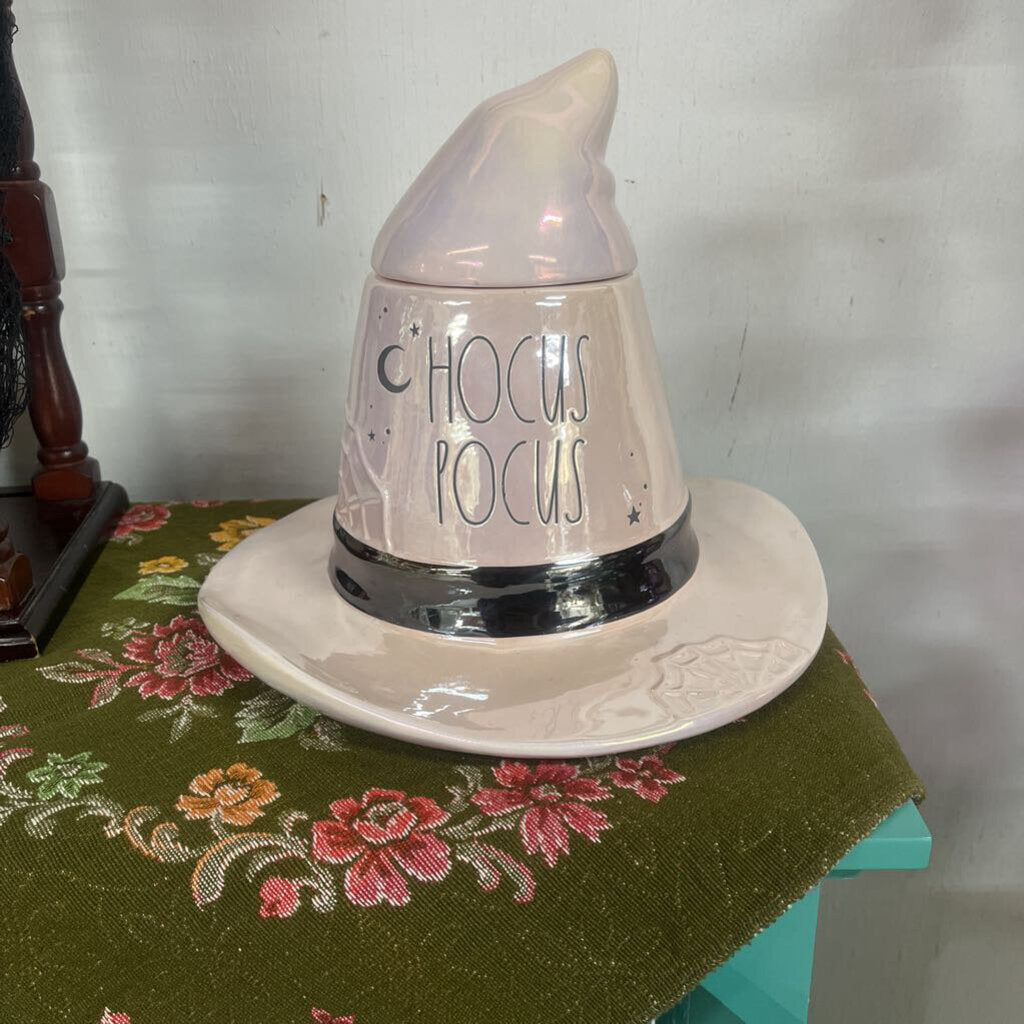 RAE DUNN "Hocus Pocus" Witch Hat Canister