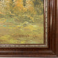 Vintage Mid Century Rustic Mountain Landscape Painting 4'5" x 3'5"