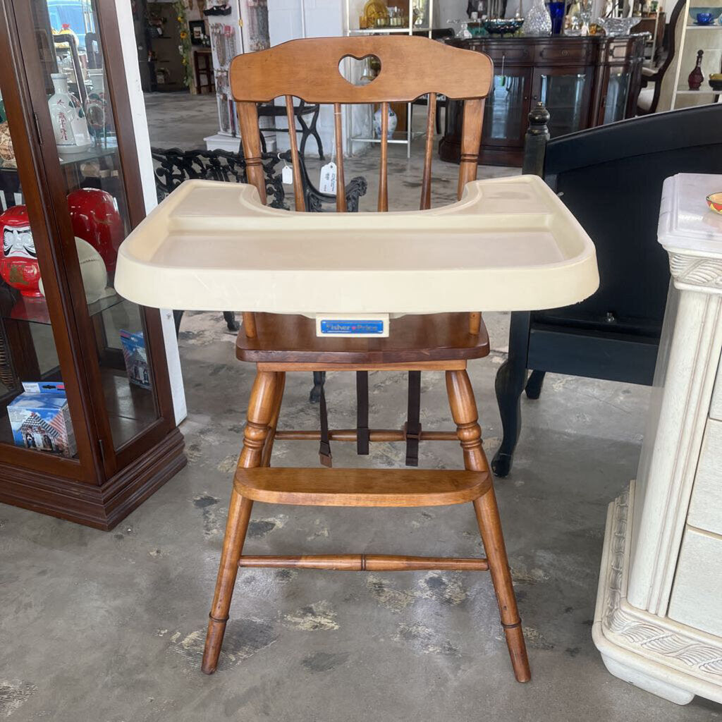 Vintage Wood Fisher Price High Chair