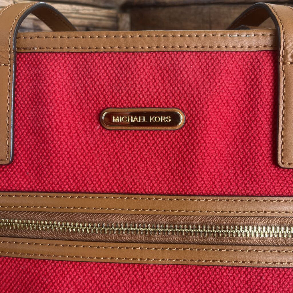 Red Michael Kors Tote Purse