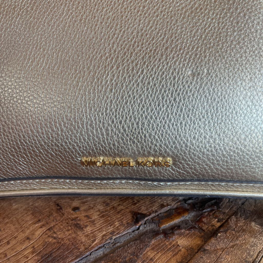 Michael Kors Gold Pebble Leather Purse Chain